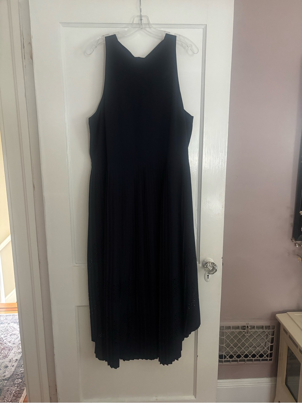 Banana Republic Navy Sleeveless Midi Dress